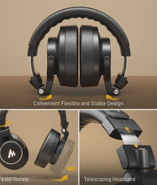 MAONO MH700 Professionele Studio Monitor Koptelefoon - 50mm Driver, Over-Ear, DJ & Podcast