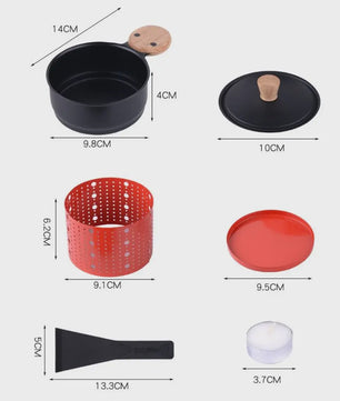 Compacte Kaasfondue & Raclette Set - Smeltkaas, Chocolade & Meer