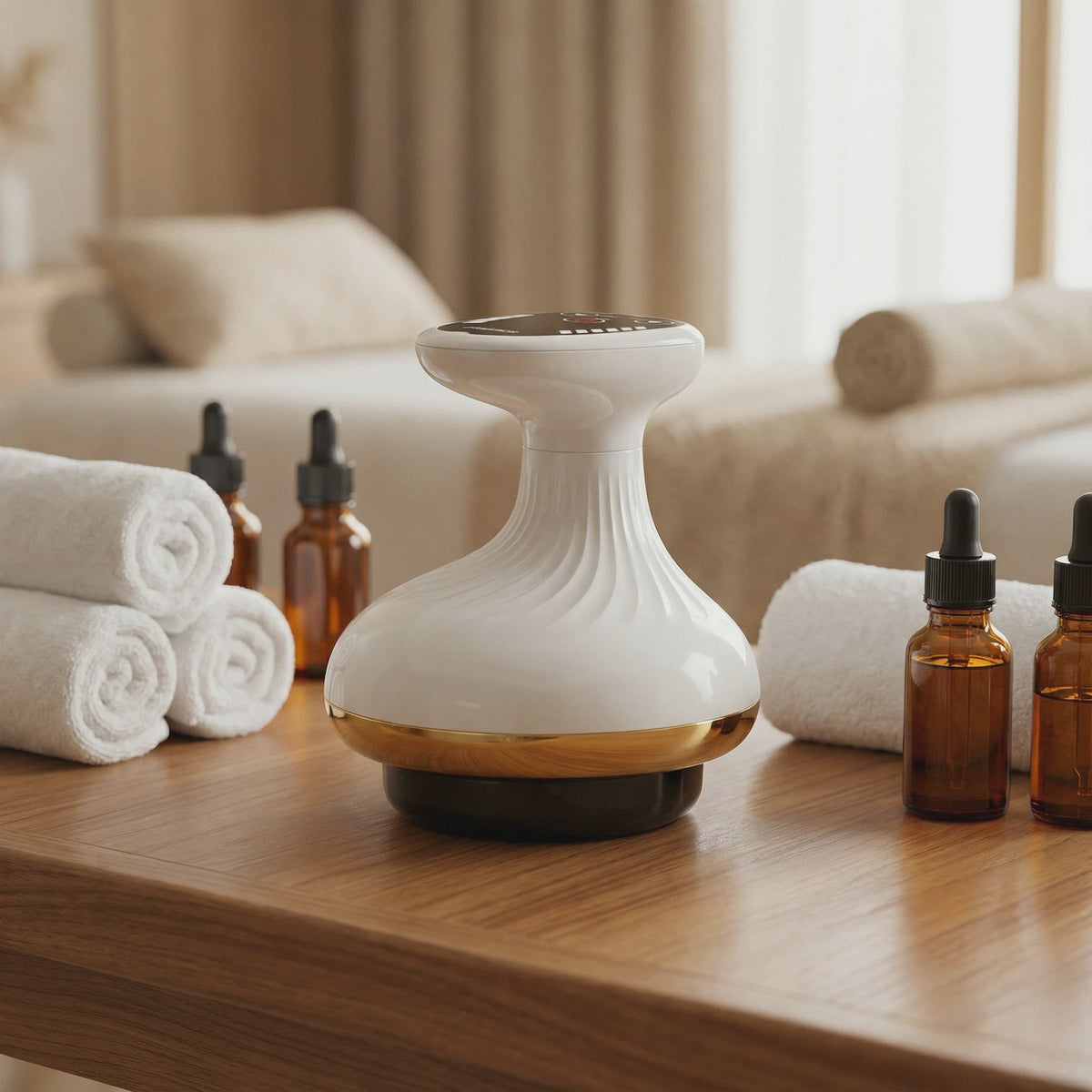 Elektrische Cupping & Schrap Massage Apparaat - Verwarmend, Verlicht Spanning