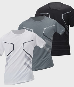 Heren Zomer T-shirt Korte Mouw - Sneldrogend & Ademend Sportshirt