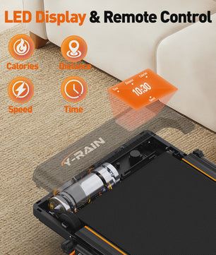Y-RAIN 3-in-1 Opvouwbare Loopband met 0-9% Incline, 3.0PK Stille Motor, 150kg Belasting, Afstandsbediening
