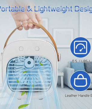 Draagbare Mini Airconditioner met Oplaadbare Batterij - Draadloze Koeler & Ventilator