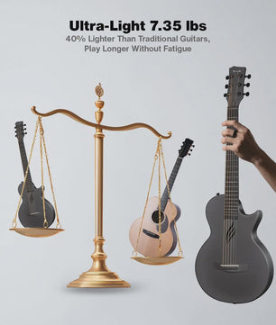 Enya Nova Go 1/2 Maat Carbon Fiber Reisgitaar - Lichtgewicht & Vochtbestendig