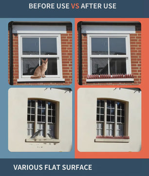 12x Vogelwering Prikkers ABS Kunststof - 50cm Per Stuk, Eenvoudige Installatie, Tegen Duiven, Kraaien, Katten & Eekhoorns