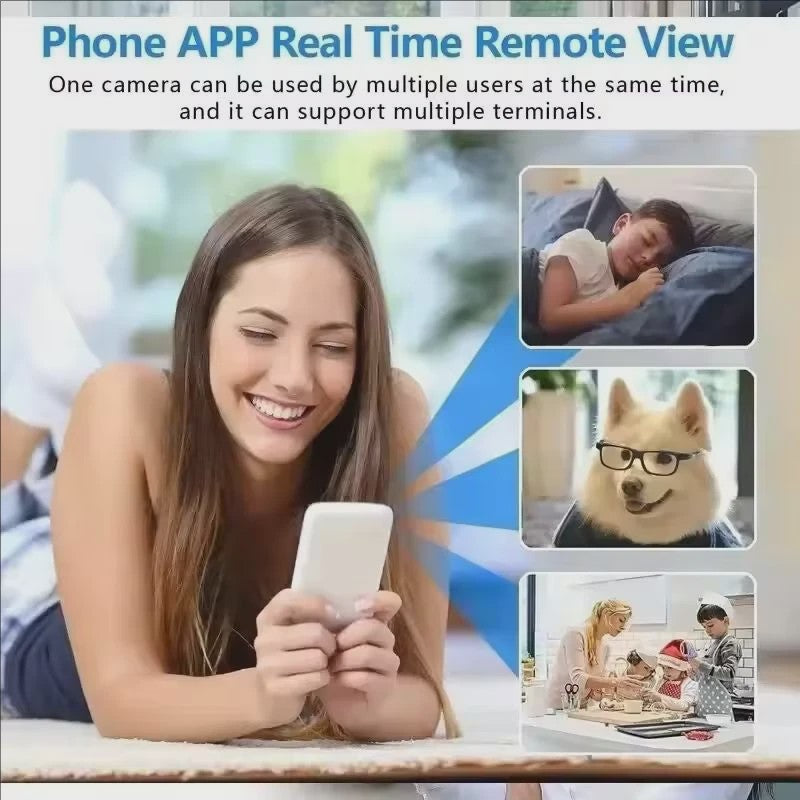 Mini WiFi Camera 1080P HD met Nachtzicht - Beveilig Huis, Kinderen & Huisdieren