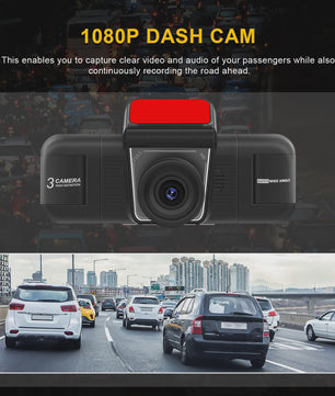 Universele 4-Kanaals Dashcam met 1080P HD, Nachtzicht en Parkeerhulp