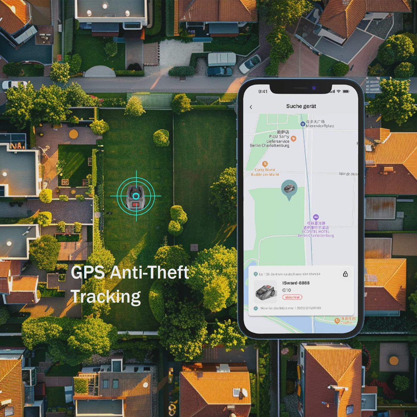 ISWARD GS Robotmaaier: Draadloos, 1000m², RTK+AI Vision, App-bediening, GPS Anti-diefstal