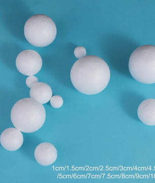Mini Polystyreen Ballen Wit - Decoratie & Kerstversiering