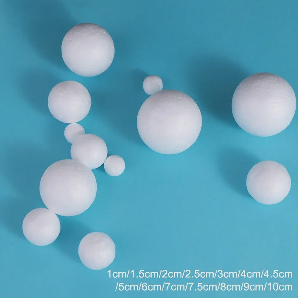 Mini Polystyreen Ballen Wit - Decoratie & Kerstversiering