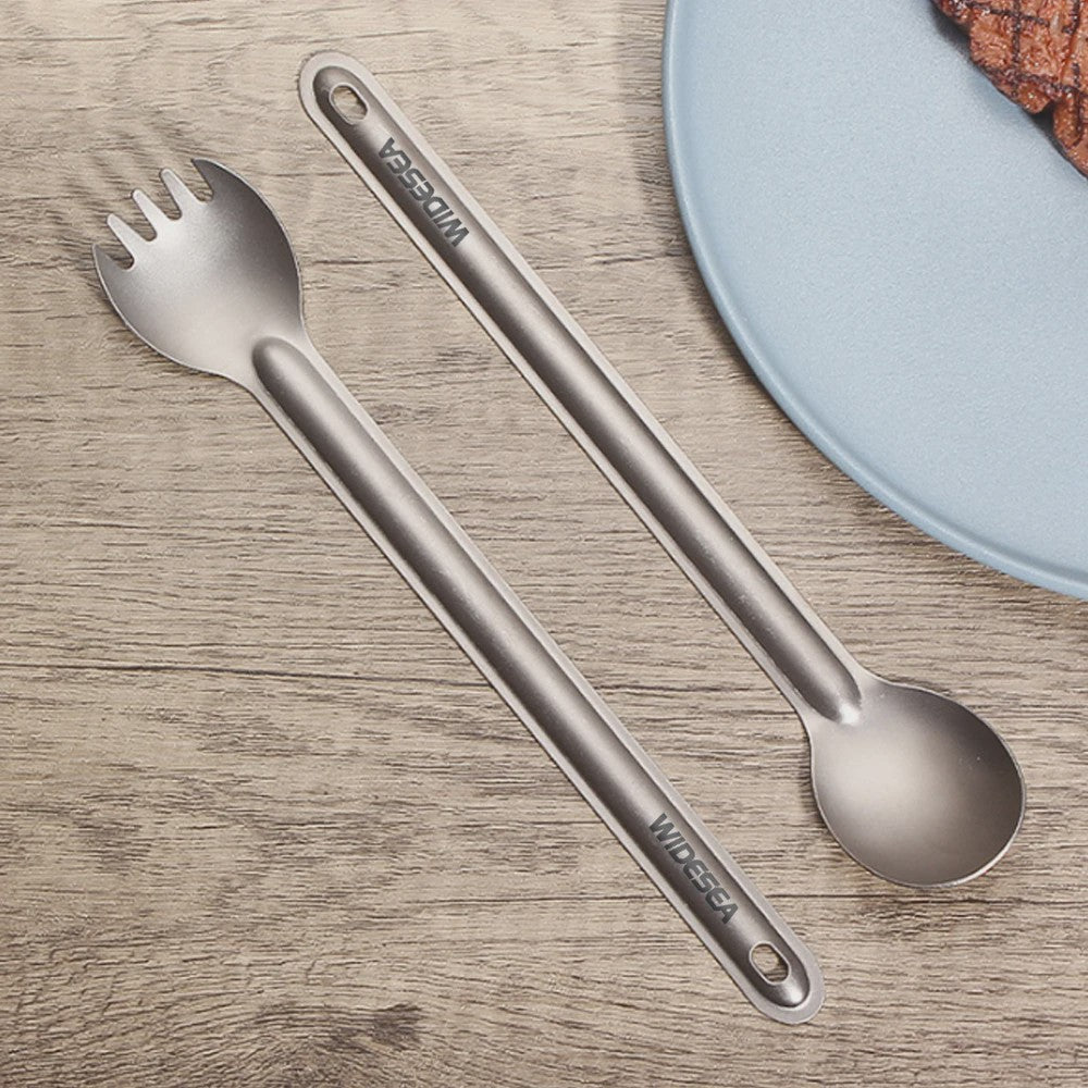 Widesea Titanium Spork - Lichtgewicht Outdoor Bestek voor Kamperen, Hiken en Reizen