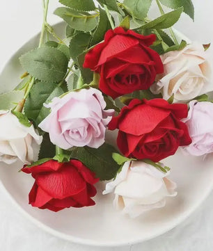Kunst Rozen Takken - Realistische Kunstbloemen voor Bruiloft & Decoratie (1, 5, 10, 20 stuks)