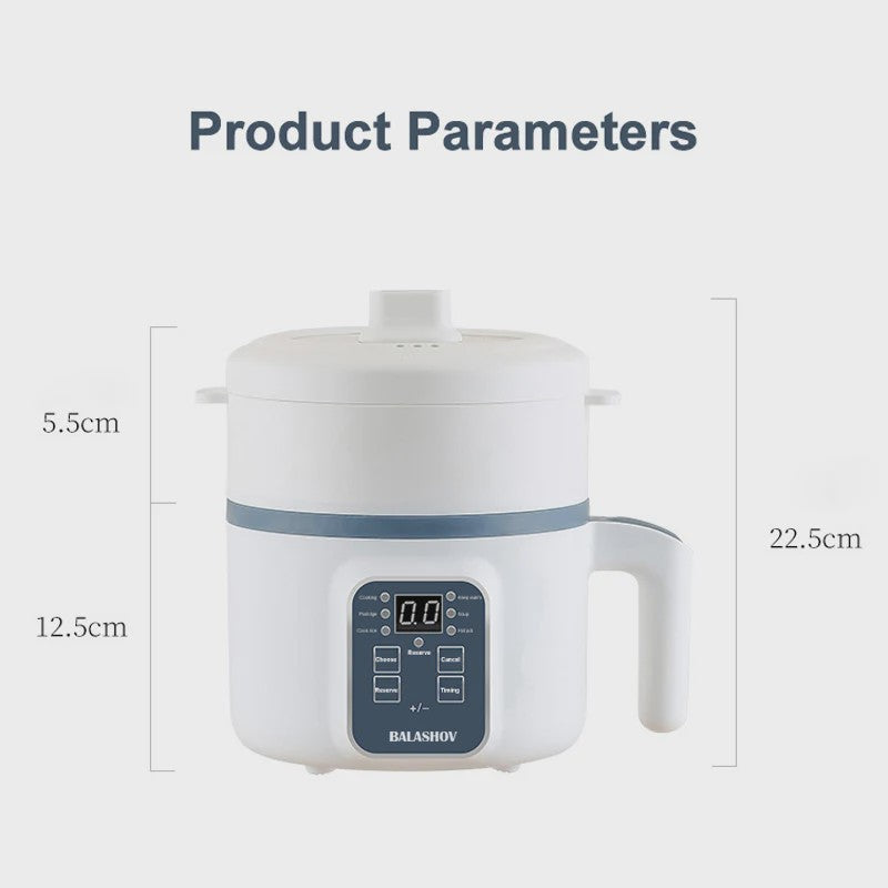 1.7L Multifunctionele Rijstkoker & Multi Cooker - Stoom, Kook, Stoof, Bak - 220V