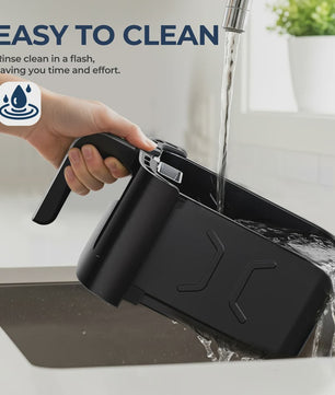 ROUNY Airfryer 5L met Touch Control, Zichtvenster en Vaatwasmachinebestendige Mand - Gezond Frituren