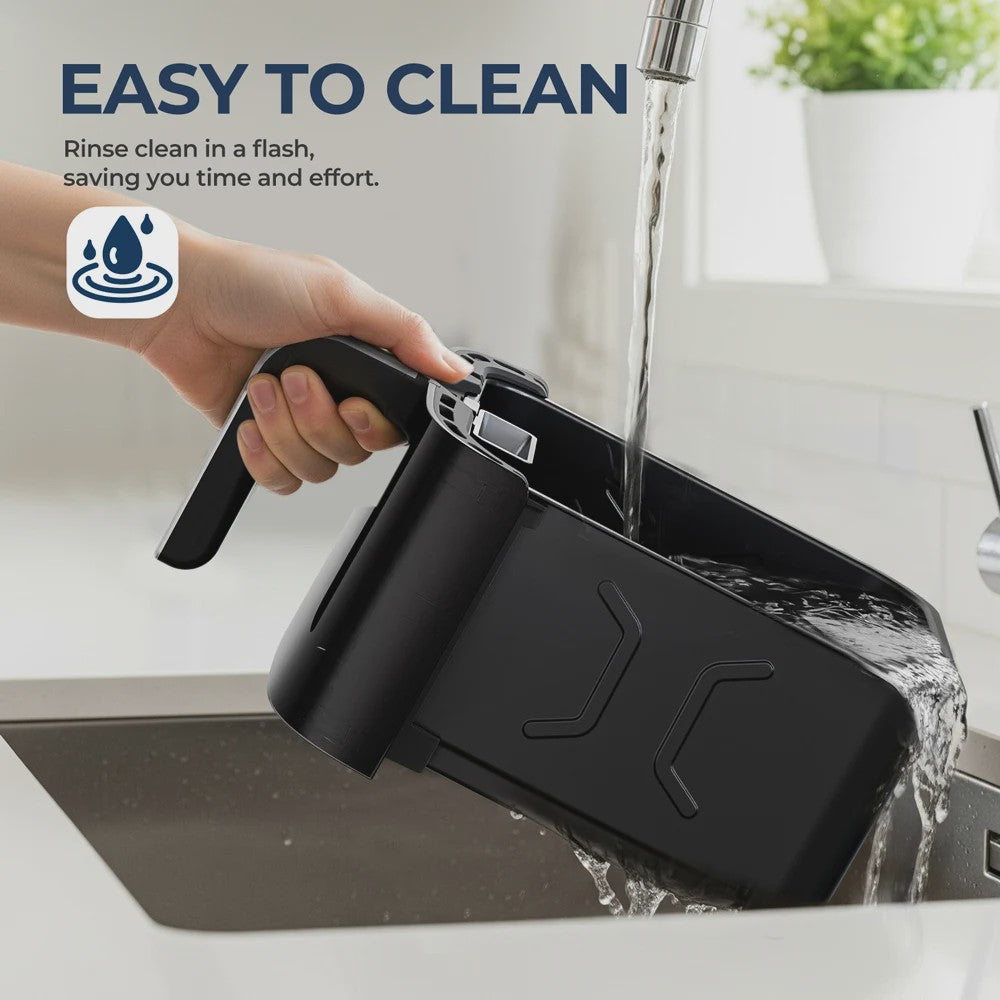 ROUNY Airfryer 5L met Touch Control, Zichtvenster en Vaatwasmachinebestendige Mand - Gezond Frituren