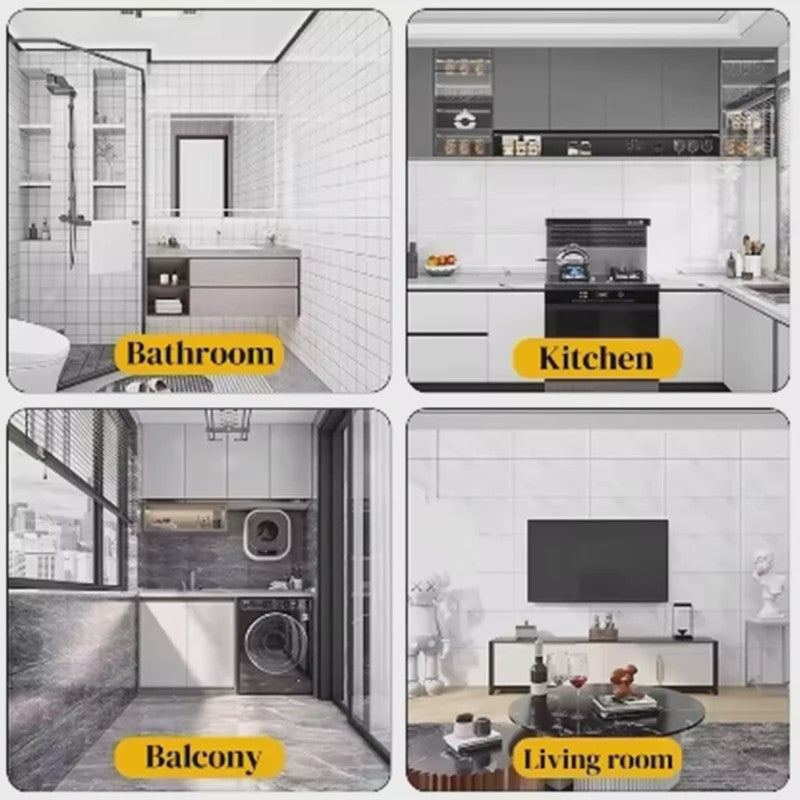 Zelfklevende Marmerlook Muursticker - Waterdicht & Dik - Keuken & Badkamer