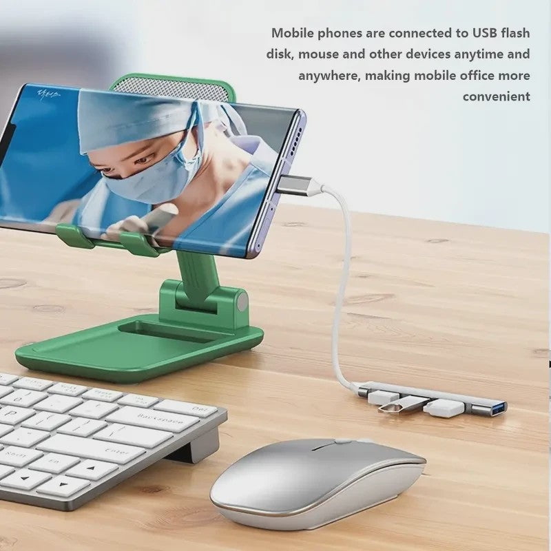 USB-C Hub 4-Poorts Multi-Splitter met OTG Functie voor Laptops en Smartphones