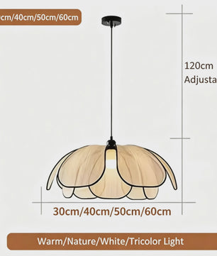 Moderne Petal Hanglamp - In Hoogte Verstelbaar - Sfeervolle Verlichting voor Woonkamer, Eetkamer & Keuken