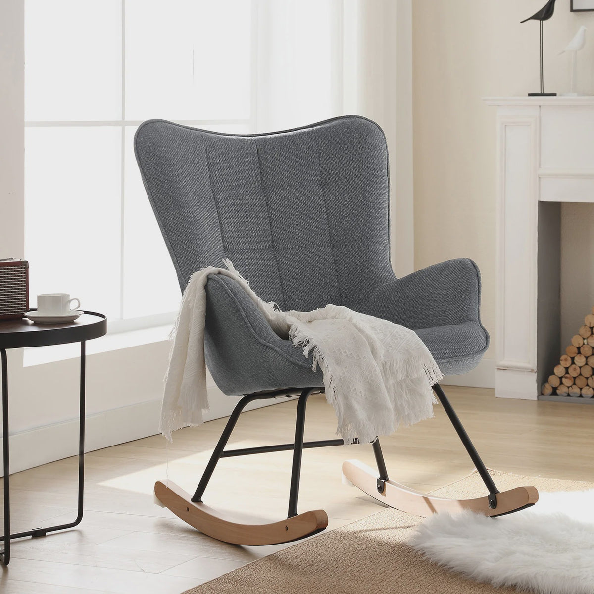 Comfortabele Schommelstoel met Zachte Zitting - Ergonomisch en Stijlvol voor Woonkamer of Slaapkamer