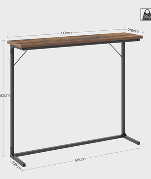 Smalle Industriële Console Tafel - Entree, Woonkamer & Banktafel