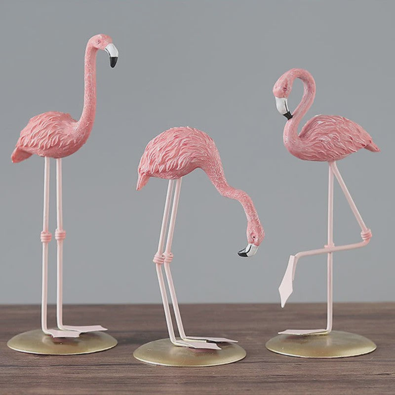 Roze Flamingo Ornament - Stijlvolle Hars Decoratie voor Huis, Kantoor & Cadeau