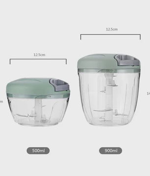 Handmatige Keuken Snijmachine - Knoflook, Ui, Vlees & Groenten Hakker (500/900ML)