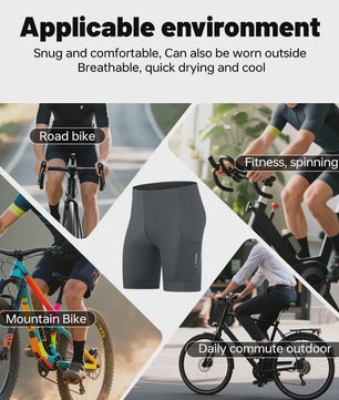 X-TIGER Premium Fietsbroek Heren met 5D Gel Pad - Ademend & Comfortabel