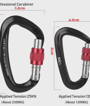 Professionele Aluminium Karabiner Haak - Veilig Klimmen & Outdoor