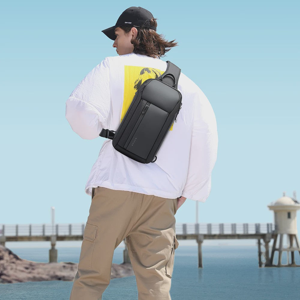 Bange Waterdichte Heren Borsttas - Crossbody Schoudertas met Grote Capaciteit