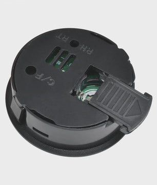 Inbouw Digitale Thermo-Hygrometer met Batterij - Zwart/Wit