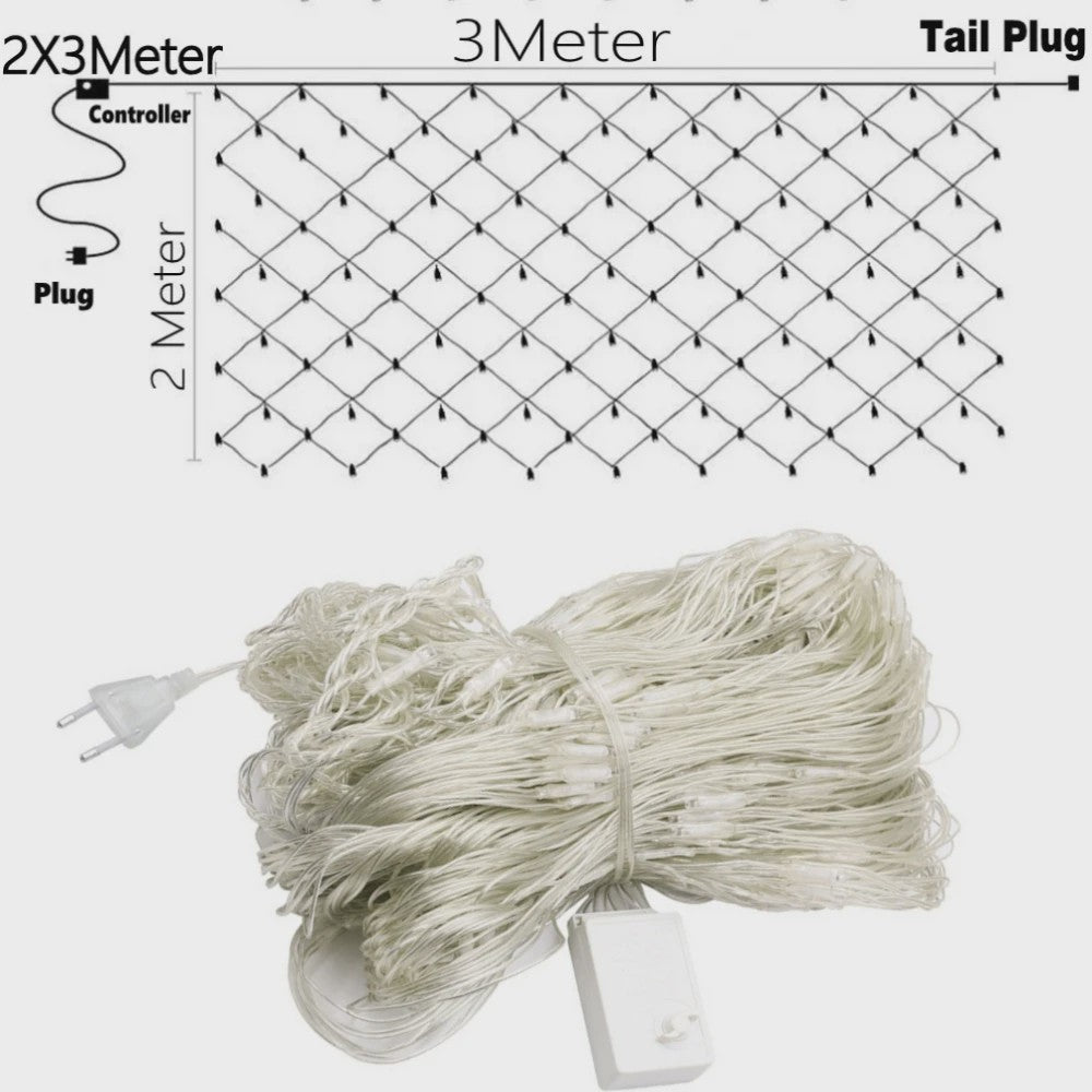 LED Net Verlichting 1.5x1.5M tot 8x10M - Sfeervolle Tuin & Feestdecoratie