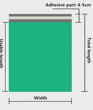 50x Dikke Groene Verzendzakken - Zelfsluitend & Waterdicht - Ideaal voor Kleding en Cadeaus