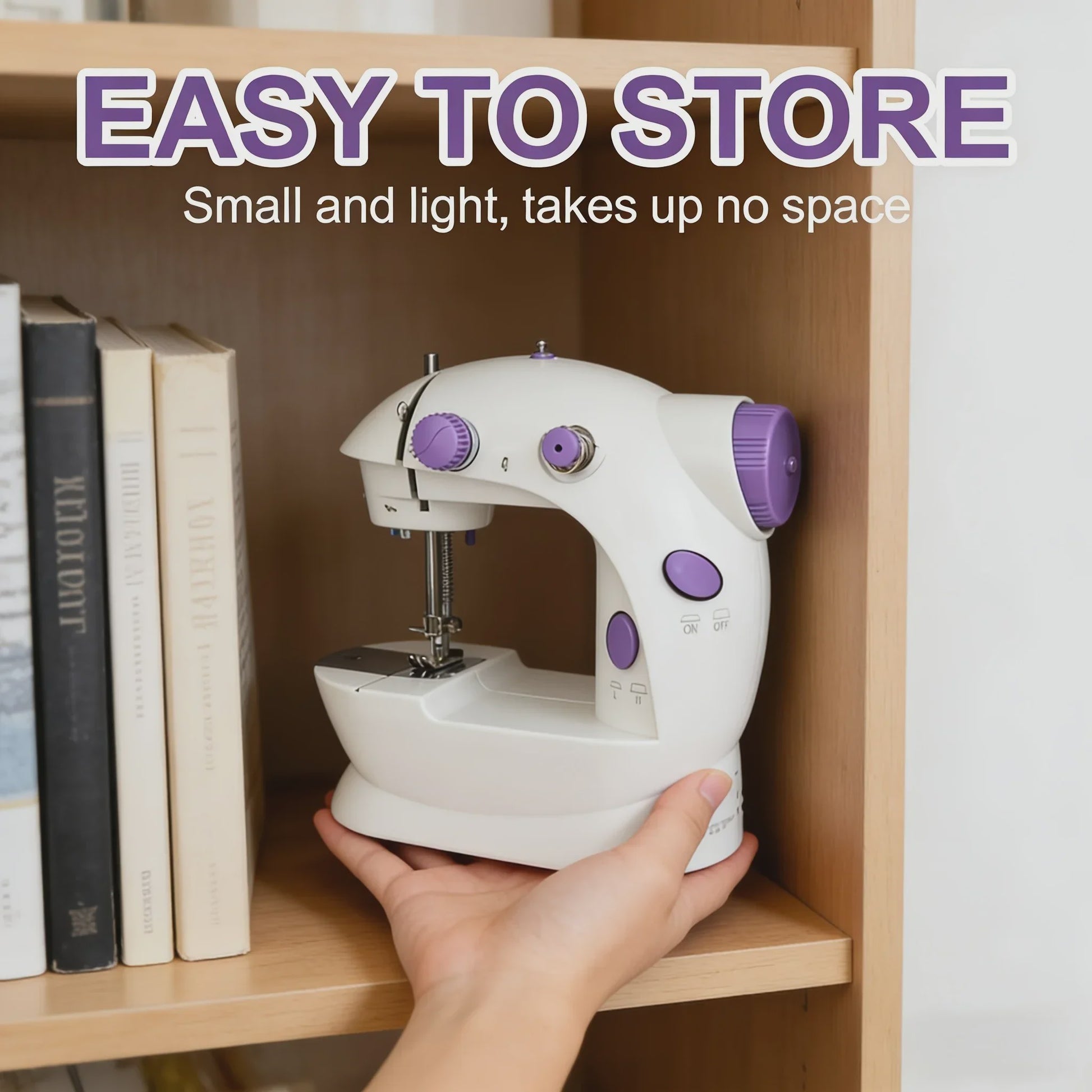 Draagbare USB Elektrische Naaimachine - Multifunctioneel, Verstelbare Snelheid, Voetpedaal, Ideaal voor Beginners & Hobbyisten