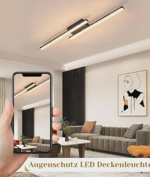 Moderne LED Plafondlamp Zwart Kristal 61.5cm - Warm Wit 3000K