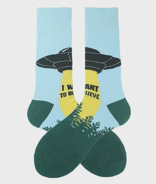 Unisex Happy Socks met Vrolijke Ontwerpen: Dinosaurus, Alien, Haai & Meer