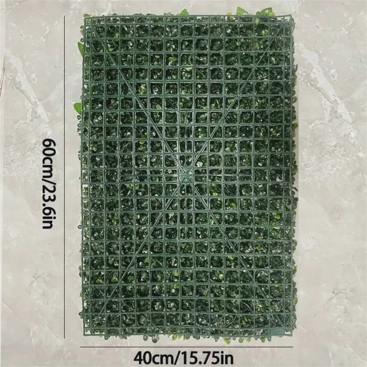 Kunsthagen Groenwand Paneel - Faux Jungle Decoratie voor Tuin, Balkon & Feesten (40x60cm)