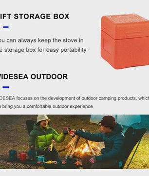 Widesea Krachtige 6800W Camping Gasbrander - Opvouwbaar & Draagbaar