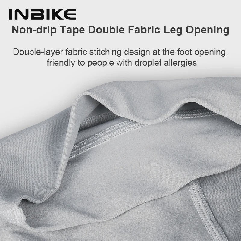 INBIKE Heren Fietsbroek met Bretels - Hoge Taille, Ademend & Met Zakken