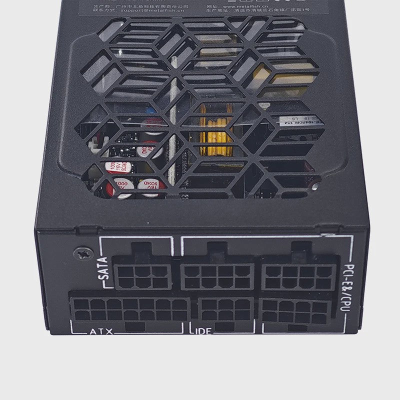METALFISH Flex 500W/600W 80 PLUS Gold Modulaire Voeding voor Mini-ITX PC, NAS, GPU Dock