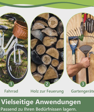 Donkergrijze Fietsenstalling Tent - 305x296x233cm - Outdoor Opslag voor Fietsen & Tuin Gereedschap