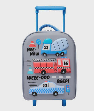 Kinder Koffer met 3D Dinosaurus en Trolleyfunctie - Schooltas & Reisbagage