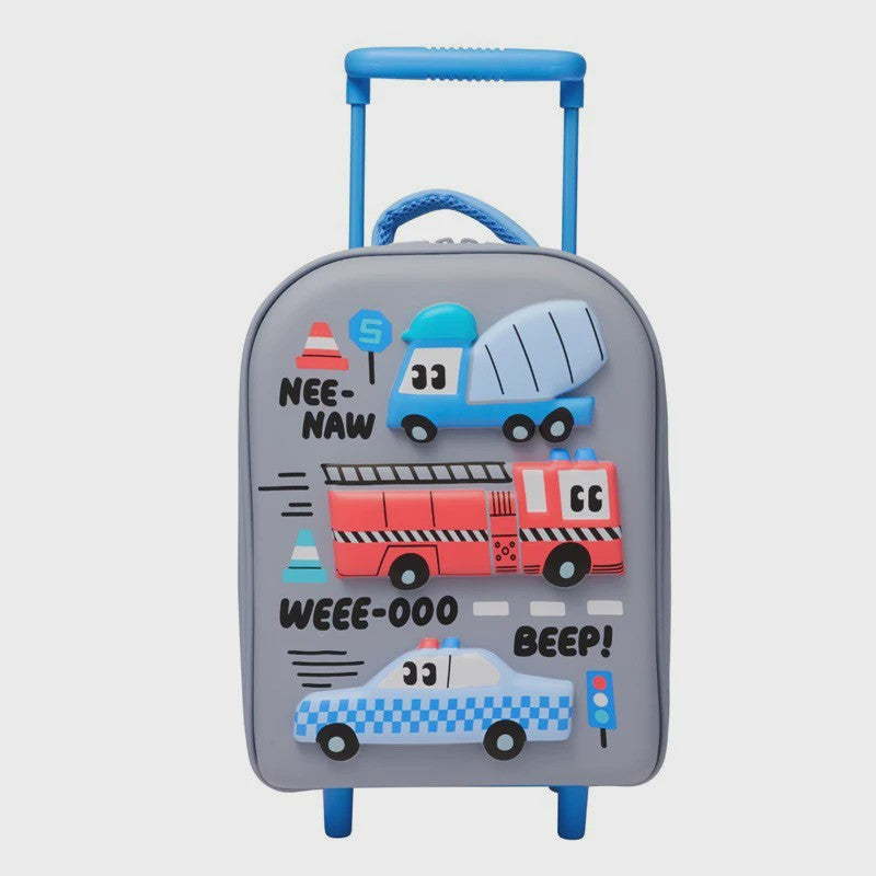 Kinder Koffer met 3D Dinosaurus en Trolleyfunctie - Schooltas & Reisbagage