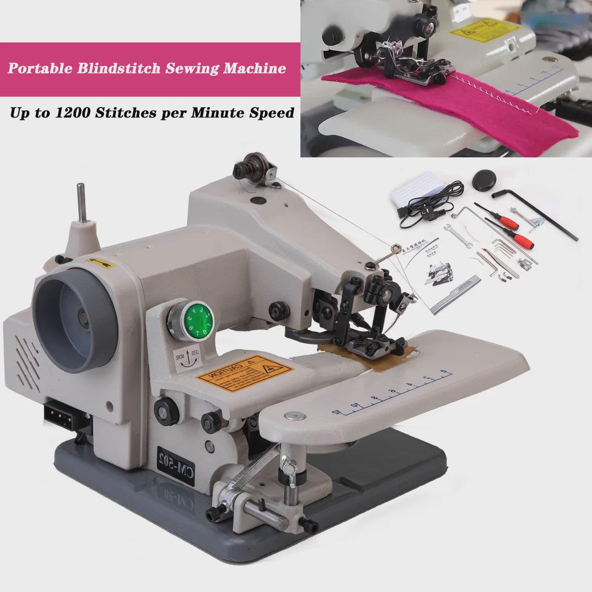 Professionele Blindsteek Machine 220V voor Zomen van Broeken en Manchetten