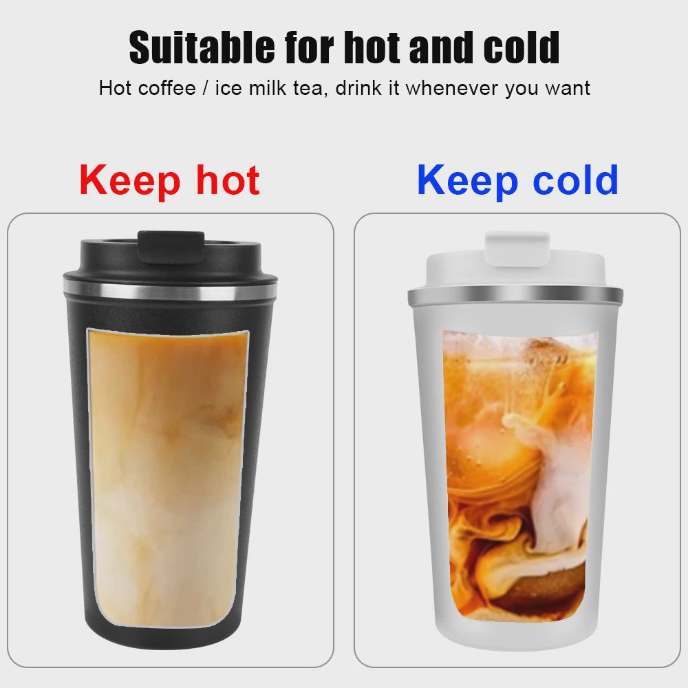 RVS Thermo Koffiebeker - Lekvrij Reizen - 380/510ML