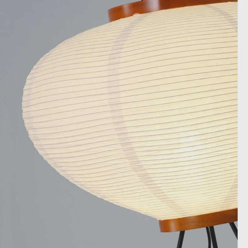 Japanse Rijstpapieren Vloerlamp - Wabi Sabi Design - Noguchi Stijl