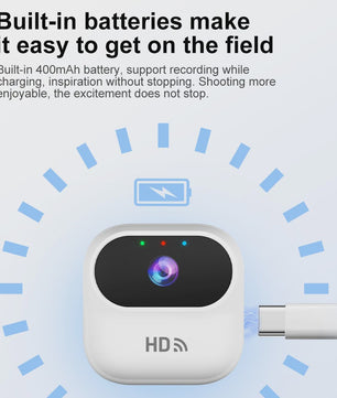Ourlife A800 Mini WiFi Camera 1080P HD met Bewegingsdetectie en Magnetische Bevestiging