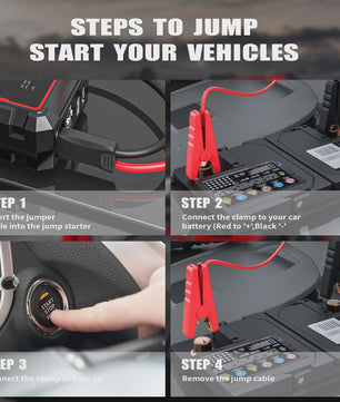 AntPower 12000mAh Jump Starter 1600A - Noodstroom & Powerbank voor 12V Voertuigen