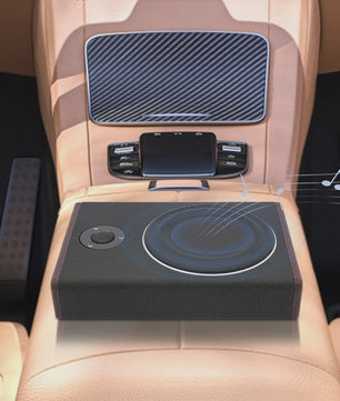 Ultra Slim 8-Inch Actieve Auto Subwoofer - Compacte Bass Audio met 600W Vermogen (12V)
