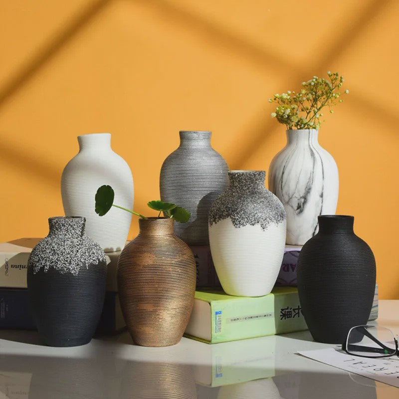 Moderne Keramische Vaas - Scandinavisch Design voor Woonkamer Decoratie