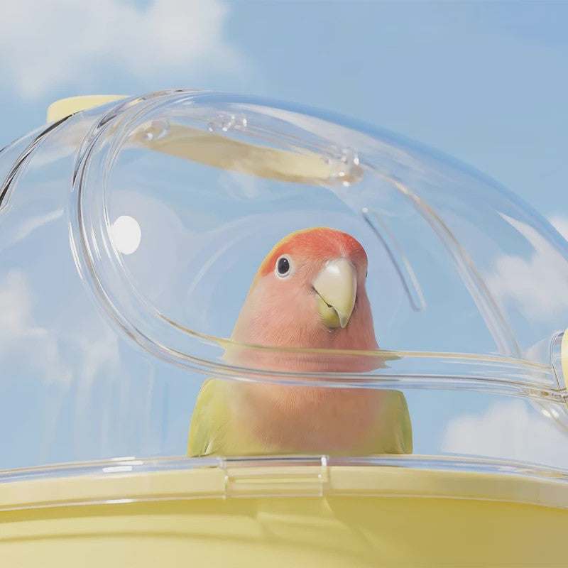 Draagbare Transparante Reiskooi voor Hamsters en Kleine Dieren met Handvat