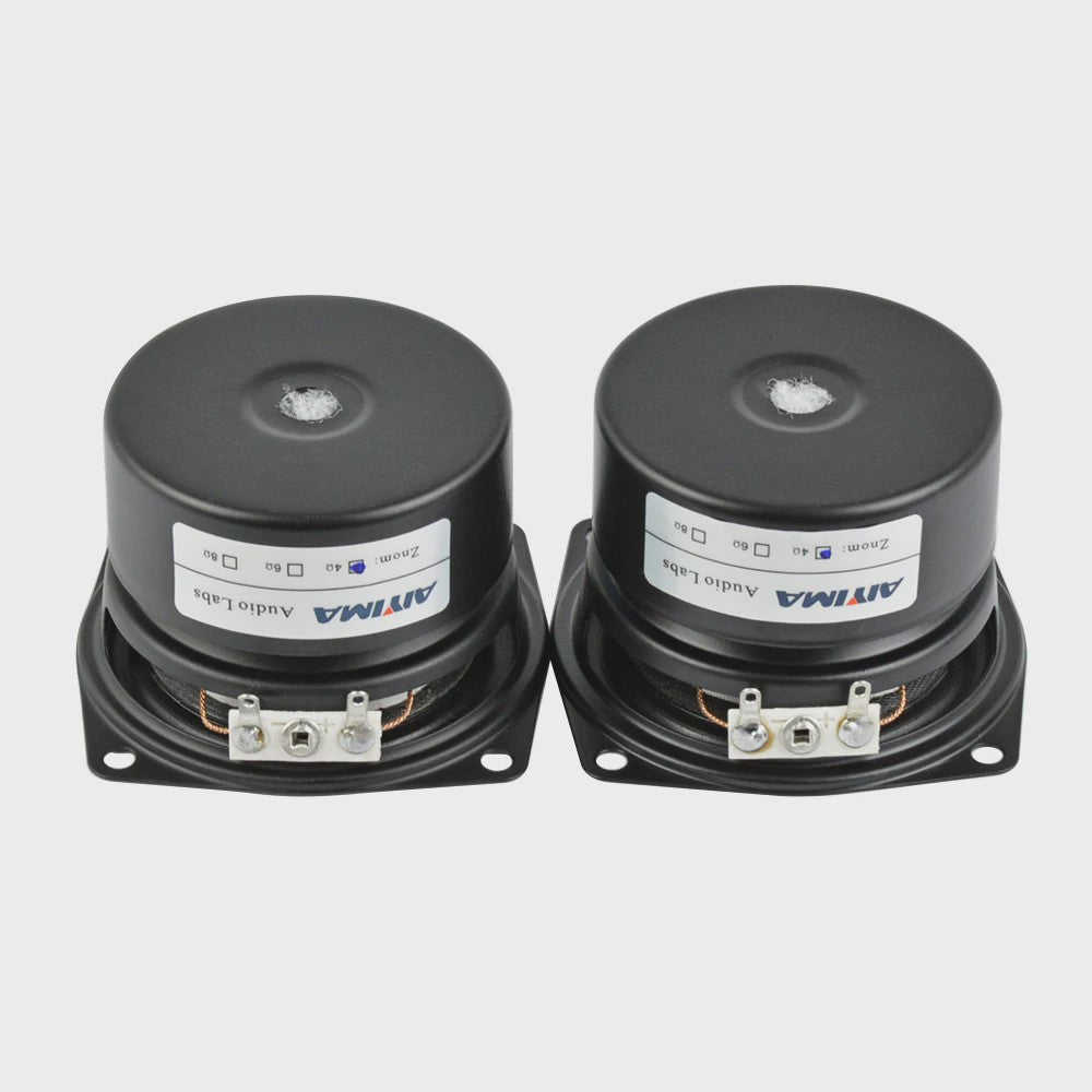 AIYIMA 2x 2.5 Inch Full Range HIFI Speakers - 4/8 Ohm, 8-15W - Desktop & Home Theater